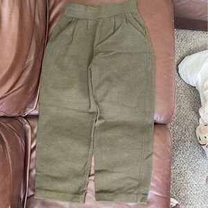Army Green Knit Trousers